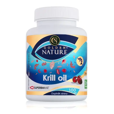 Golden Nature Antarktický Krilový olej s astaxantínom (Superba2®) 100 cps.