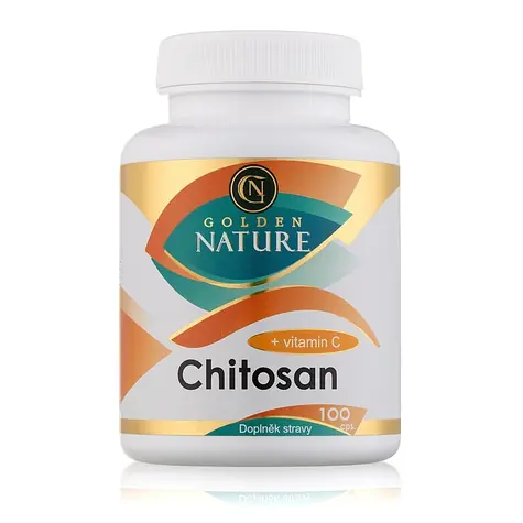 Golden Nature Chitosan + Vitamín C 100 cps.