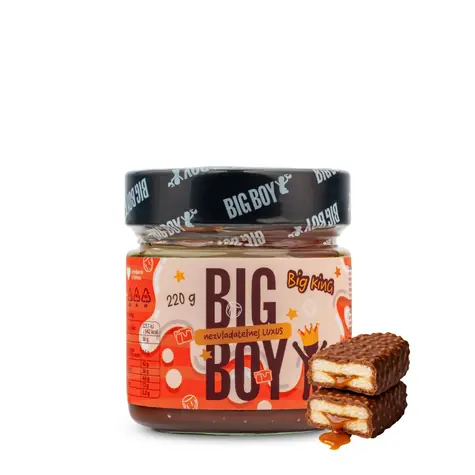 Big BOY® Big King - Krém s lieskovými orechmi s mliekom a karamelom 220g