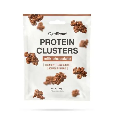 Proteín Clusters - GymBeam (mliečna čokoláda, 33 g)