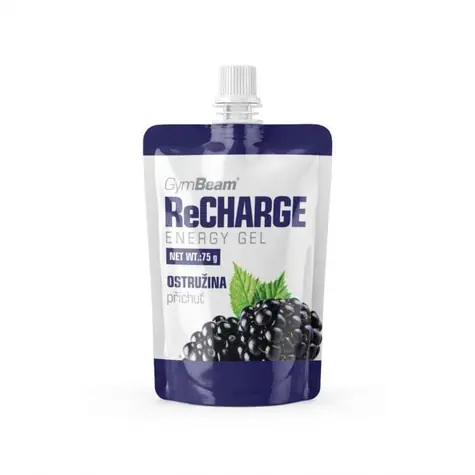 ReCharge Gél - GymBeam (černica, 75 g)