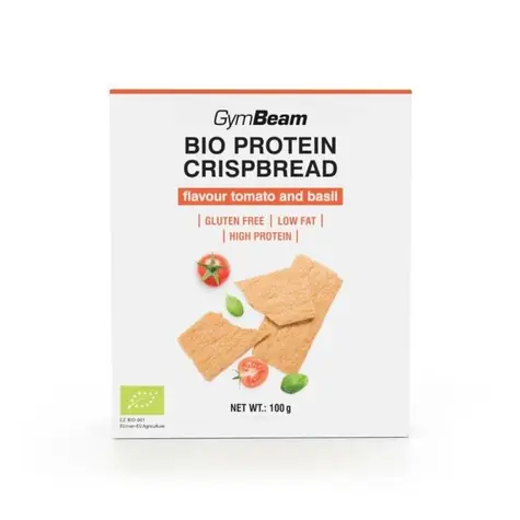 BIO Proteínový Knäckebrot - GymBeam (Tomato & Basil, 100 g, 100 g)