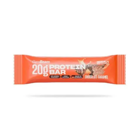 20 g Protein bar - GymBeam (čokoláda karamel, 55 g)