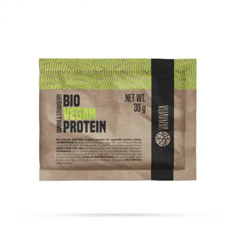 BIO Vegan Protein - VanaVita (banán jahoda, 30 g)
