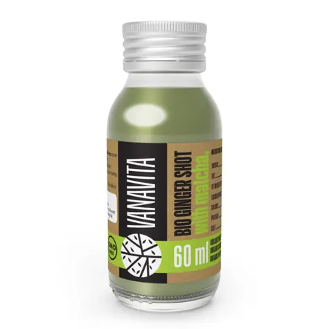 BIO Zázvorový shot s matchou - VanaVita (bez príchuti, 60 ml)