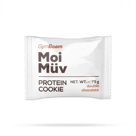MoiMüv Protein Cookie - GymBeam (dvojitá čokoláda, 75 g)