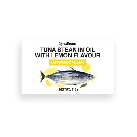 Steak z tuniaka v oleji s citrónovou príchuťou - GymBeam (110 g)