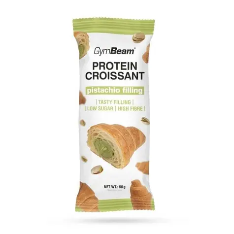 Proteínový croissant s pistáciovou náplňou - GymBeam (pistácia, 50 g)