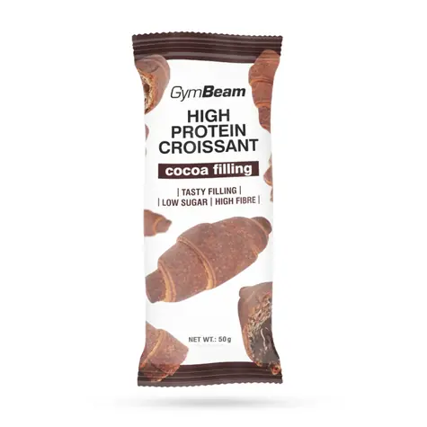 Proteínový croissant s kakaovou náplňou - GymBeam (kakao, 50 g)