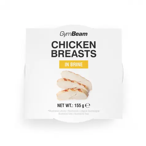 Kuracie prsia vo vlastnej šťave - GymBeam (155 g)