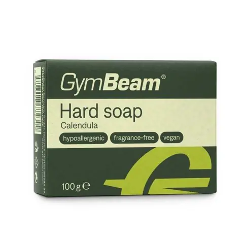 Tuhé mydlo Calendula 100 g - GymBeam (hnedá)