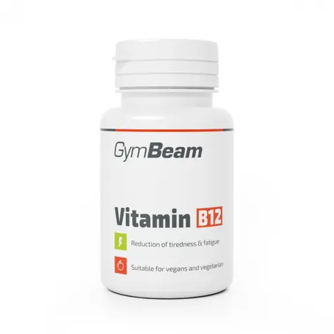 Vitamín B12 (kobalamín) - GymBeam (bez príchuti, 90 tab.)