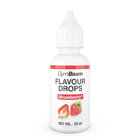 Flavour Drops - GymBeam (jahoda, 30 ml)