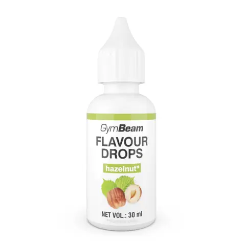 Flavour Drops - GymBeam (lieskový orech, 30 ml)