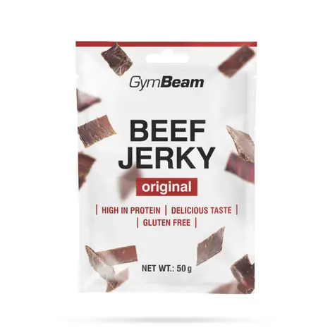 Sušené mäso Beef Jerky - GymBeam (originál, 50 g)