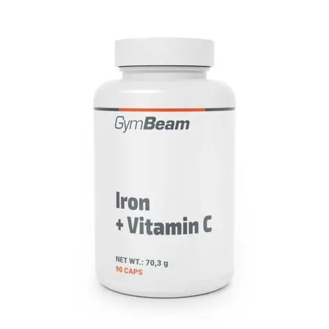 Železo + Vitamín C - GymBeam (90 kaps.)