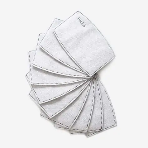 Filter PM2.5 do ochrannej masky 10 ks - GymBeam (biela)