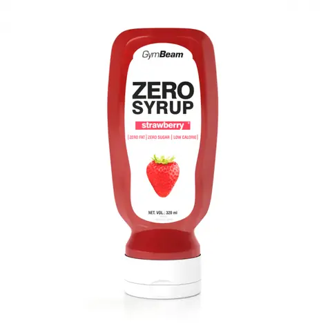ZERO SIRUP jahoda - GymBeam (320 ml)