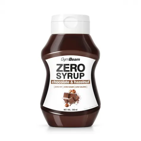 ZERO SIRUP čokoláda a lieskový oriešok - GymBeam (lieskový orech čokoláda, 350 ml)