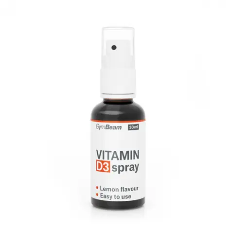 Vitamín D3 v spreji 1000 IU - GymBeam (citrón, 30 ml)