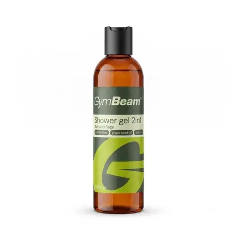 Sprchový gél 2v1 Salt & Sage 200 ml - GymBeam (hnedá)