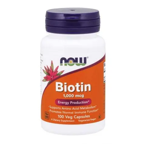 Biotín 1000 mcg - NOW Foods (100 kaps.)