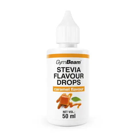 Stevia Flavour Drops - GymBeam (karamel, 50 ml)