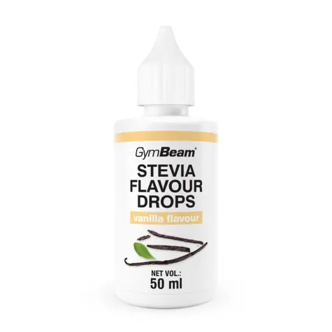 Stevia Flavour Drops - GymBeam (vanilka, 50 ml)