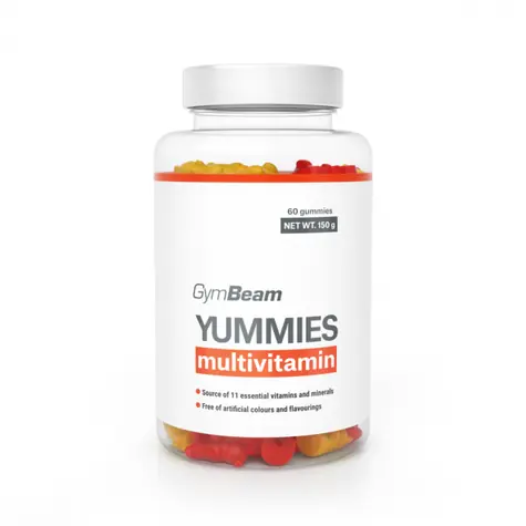 Multivitamín Yummies - GymBeam (pomaranč citrón čerešňa, 60 kaps.)
