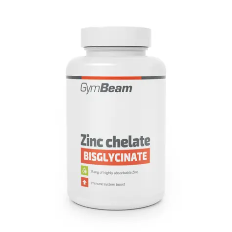 Zinok chelát (bisglycinát) - GymBeam (180 kaps.)