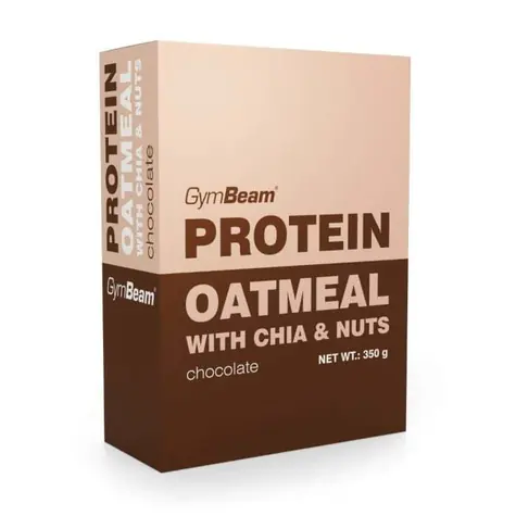 Proteínová ovsená kaša s chia a orechmi - GymBeam (lesné ovocie, 350 g)