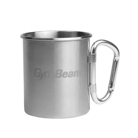 Nerezový hrnček 380 ml - GymBeam (sivá)