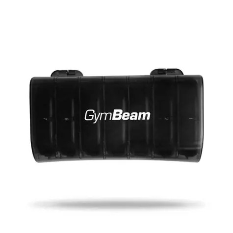 Weekly PillBox - GymBeam (čierna)