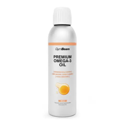 Premium Omega-3 tekutý rybí olej s citrusovou príchuťou - GymBeam (citrusové ovocie, 250 ml)