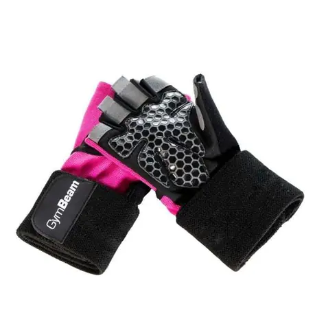 Dámske fitness rukavice Guard Pink - GymBeam (XL, ružová)