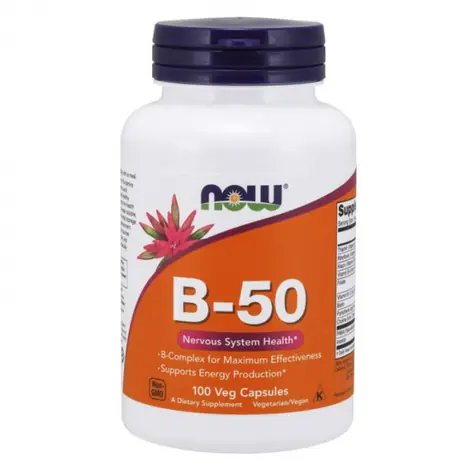 Vitamín B-50 - NOW Foods (100 kaps.)