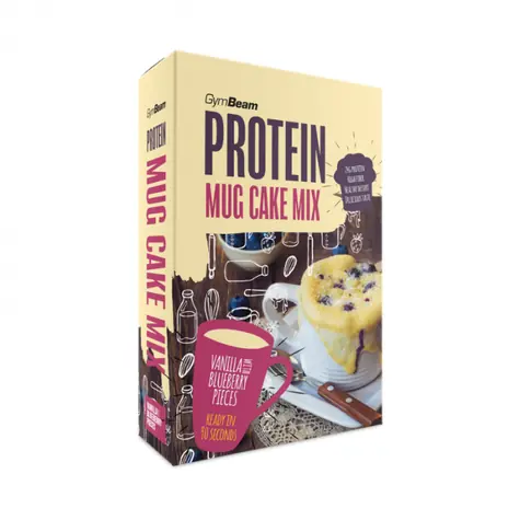 Proteínový Mug Cake Mix 500 g - GymBeam (vanilka s kúskami čučoriedok, 500 g)