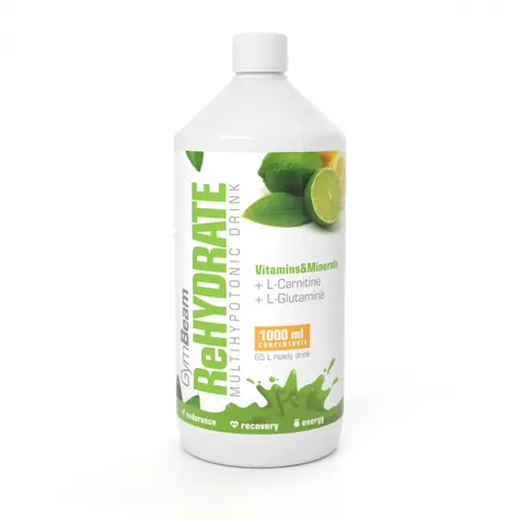 Iónový nápoj ReHydrate - GymBeam (citrón limetka, 1000 ml)