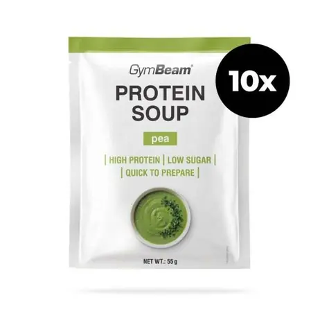 Proteínová hrachová polievka - GymBeam (10 x 55 g)