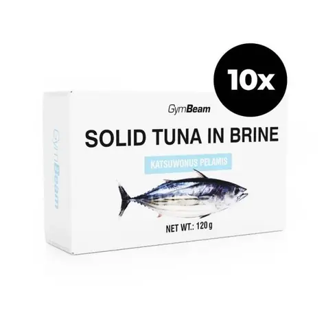 Tuniak vo vlastnej šťave - GymBeam (10 x 120 g)
