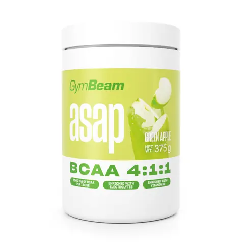 ASAP BCAA - GymBeam (zelené jablko, 375 g)