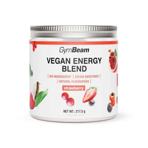Vegan Energy Blend - GymBeam (jahoda, 217,5 g)