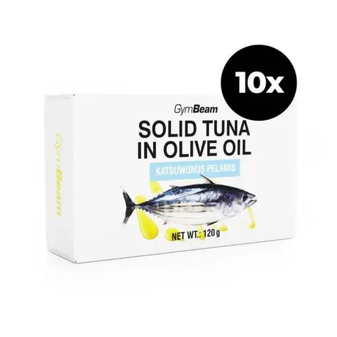 Tuniak v olivovom oleji - GymBeam (10 x 120 g)