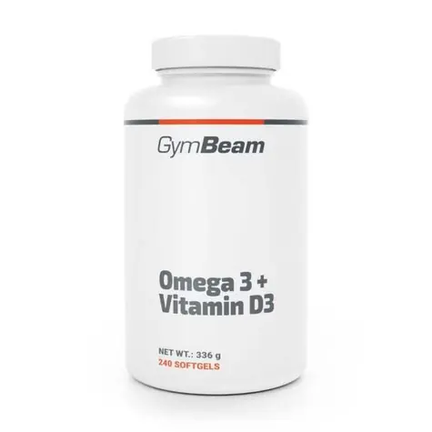 Omega 3 + Vitamín D3 - GymBeam (240 kaps.)