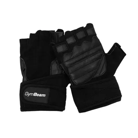 Fitness rukavice Pre WristWraps Black - GymBeam (L, čierna)