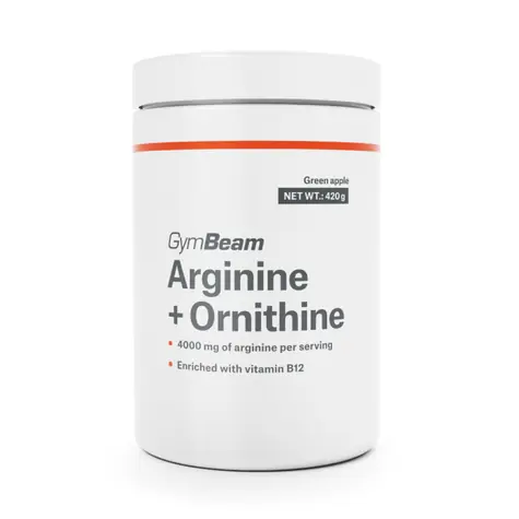 Arginín + Ornitín - GymBeam (zelené jablko, 420 g)