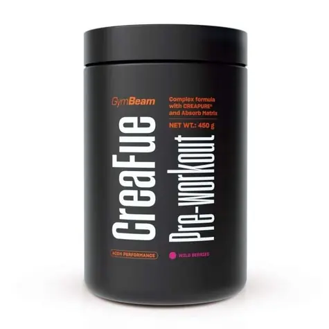 CreaFue Pre-workout - GymBeam (lesné ovocie, 450 g)