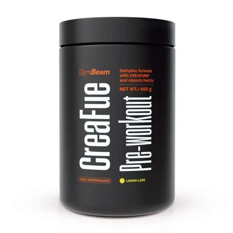 CreaFue Pre-workout - GymBeam (citrón limetka, 450 g)