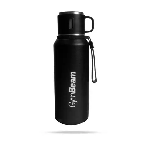 Termoska Vacuum Flask Steel Black 1000 ml - GymBeam (čierna)