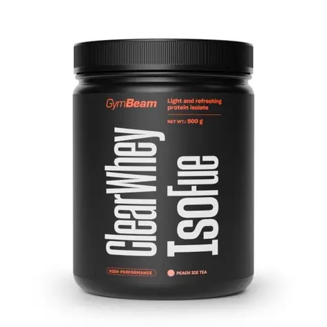 Clear Whey IsoFue - GymBeam (broskyňa ľadový čaj, 500 g)
